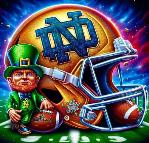 Adesivo notre dame fighting - adesivo,